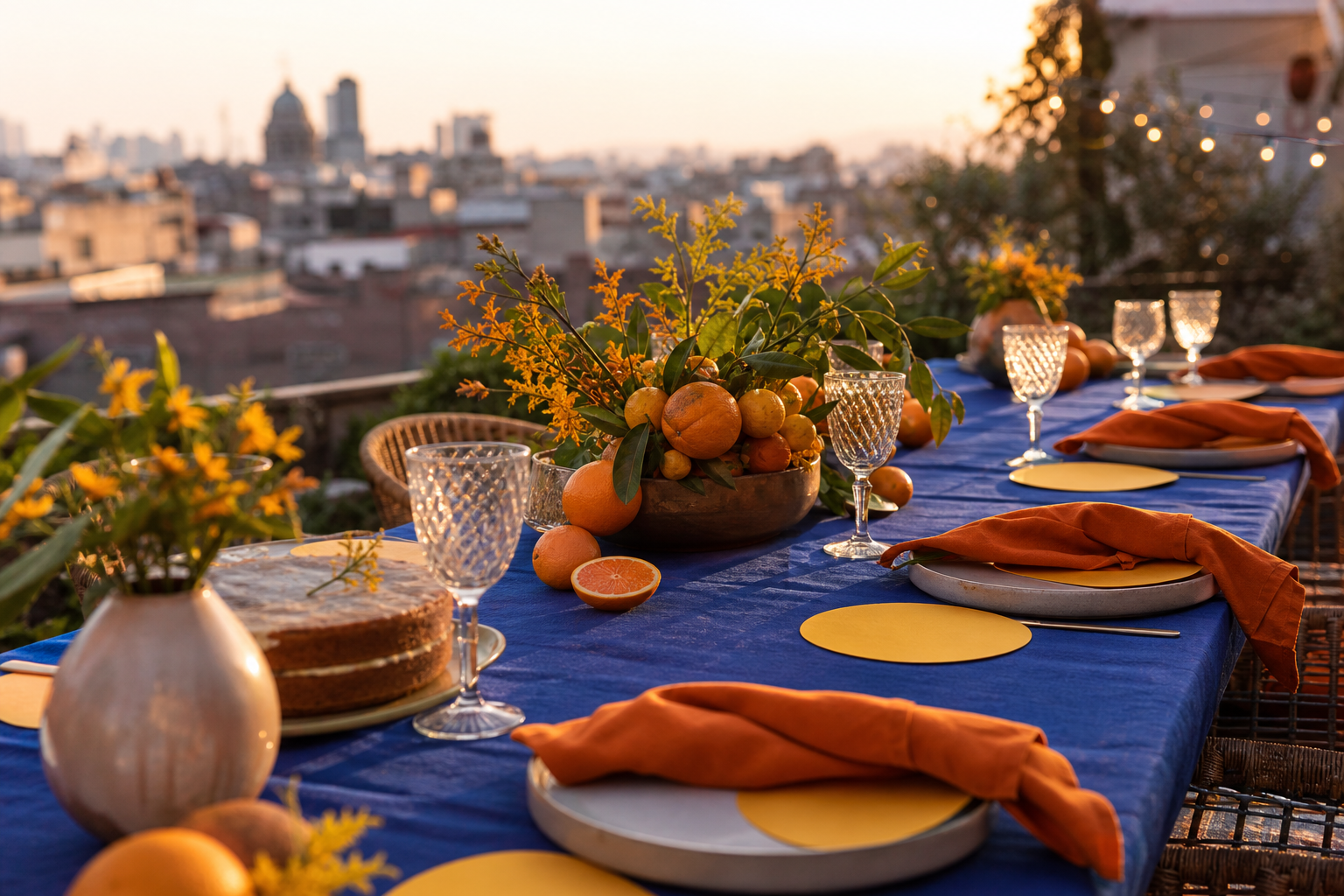 La mesa al atardecer