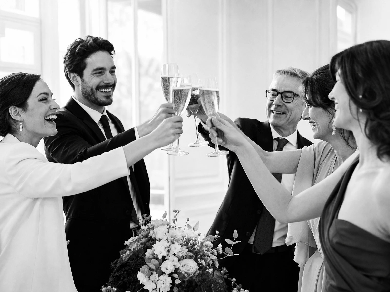 Brindis despu&eacute;s de la ceremonia