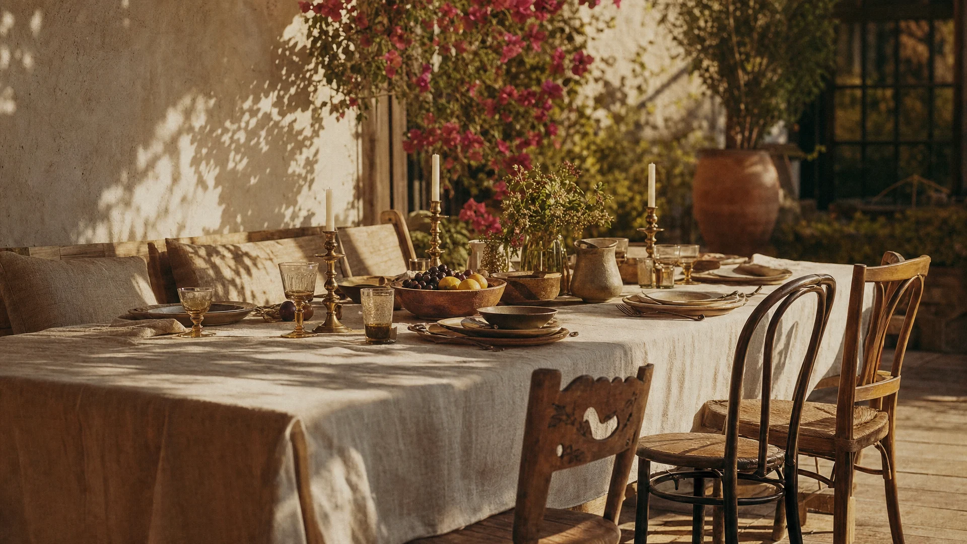 La mesa del patio
