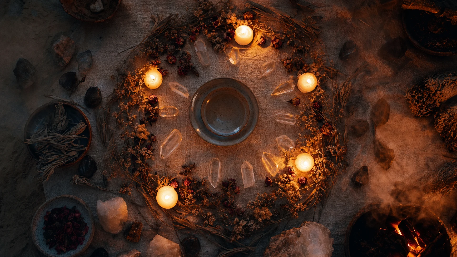 El altar del centro