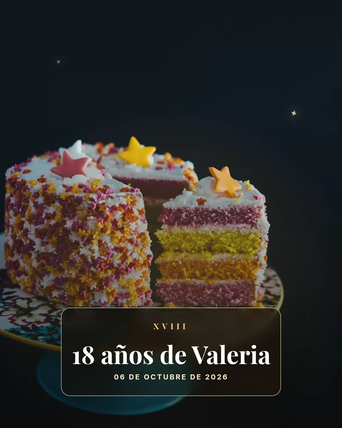 Vista previa de 18 años · Noche dorada